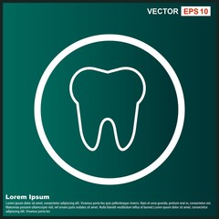 Tooth Icon For Your Design,websites and projects.