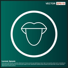 Tongue Icon For Your Design,websites and projects.