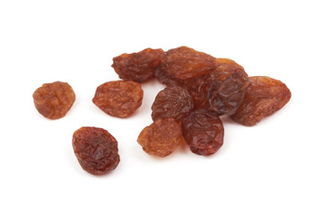 Raisins isolated on white