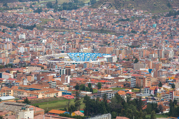 Fototapeta premium Panoramic view of Cusco (Peru)