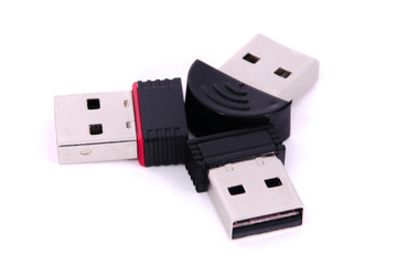 Isolated usb memory mini stick many