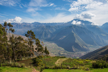 Panoramic view surroundings of Cusco (Peru)