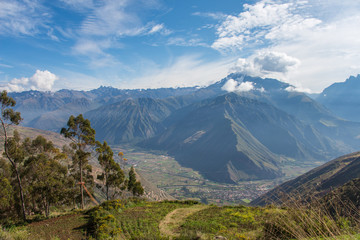 Panoramic view surroundings of Cusco (Peru)