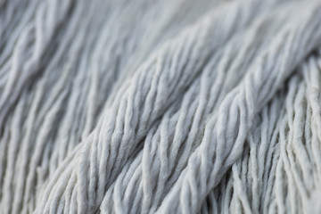 Macro of mop fabric detail