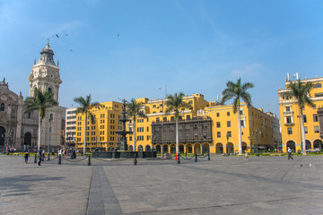 Plaza de Armas (Plaza Mayor) in Lima