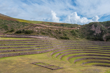 The Incan terraces at Moray (Peru)