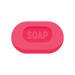 Soap icon in flat style