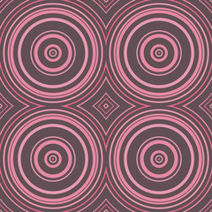 Symmetrical Circle Design In Dark Pastels