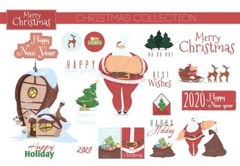 Christmas Collection for Greeting Card, Scrapbook