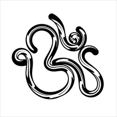 Obraz premium Aum (Om) The Holy Motif Calligraphic Style
