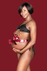 pregnant african woman