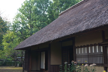 Fototapeta na wymiar The old Japanese Farmers house