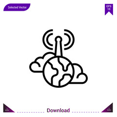 internet icon vector . Best modern, simple, isolated, application ,network-sharing icon , logo, flat icon for website design or mobile applications, UI / UX design vector format