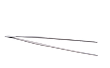 Forceps . Medical surgical hand tool. Medicine and health. Experimental tools isolated object on white background with cliping path