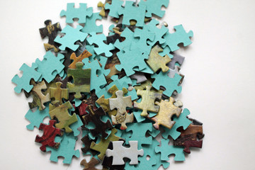 Paper mosaic puzzle. Collect the picture.