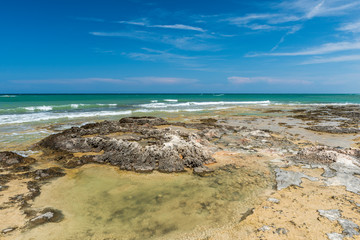 Colors and atmosphere of the Puglia sea. Italy.