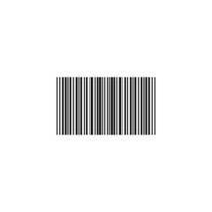 barcode icon isolated on a white background