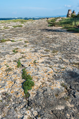 Colors and atmosphere of the Puglia sea. Italy.