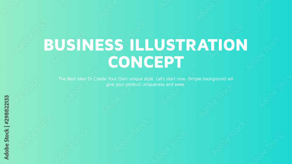 Wall mural abstract vector colorful gradient landing page template