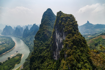 View of the picturesque mountains