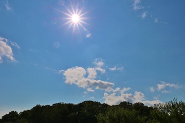 Obraz premium 空 太陽 秋 風景 茨城