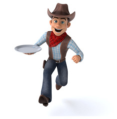 Fun Cowboy - 3D Illustration