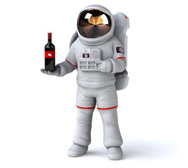 Fun astronaut - 3D Illustration