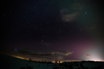 Fototapeta premium Milchstraße über Island