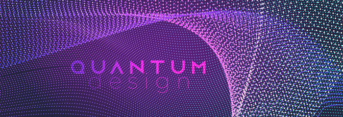 Vibrant futuristic dynamic neon dots vector 