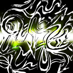 white lines graffiti pattern on a color background illustration