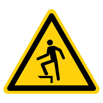 Warning No Stepping On Surface Symbol Sign, Vector Illustration, Isolate On White Background Label .EPS10