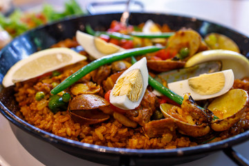 Classic Valenciana style Paella