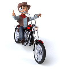 Fun Cowboy - 3D Illustration