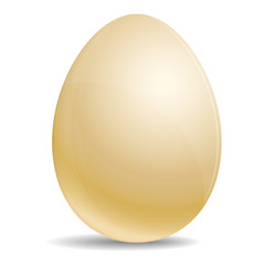 Egg Realistic gold ico