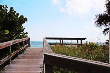 Walkway to the beach 