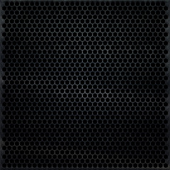 Rhombus wire pattern black metal background