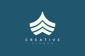 Design the logo of the front of the ship with an abstract shape. Minimalist and modern vector design suitable for community, business, and product brands