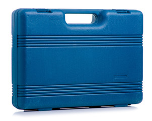 Set of tools for car repair in box on white background isolation