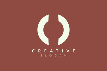 Abstract circle logo design. Minimalist and modern vector design suitable for community, business, and product brands.