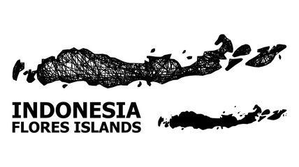Net Map of Indonesia - Flores Islands