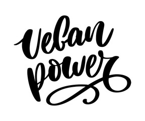 Fototapeta premium Vector round eco, bio green logo or sign. Raw, healthy food badge, tag for cafe, restaurants, packaging. Hand drawn lettering 100 Vegan. Organic design template.