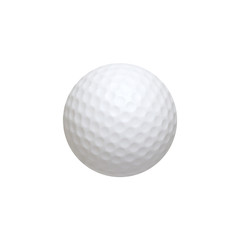 Golf ball isolated on white
