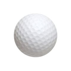 Golf ball isolated on white