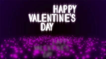 Happy Valentine's Day illustration. Abstract Purple, Violet and Lilac Textured