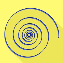 Metallic wire icon. Flat illustration of metallic wire vector icon for web design