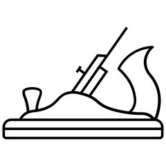 woodwork handplanes furniture maker tool vector icon design