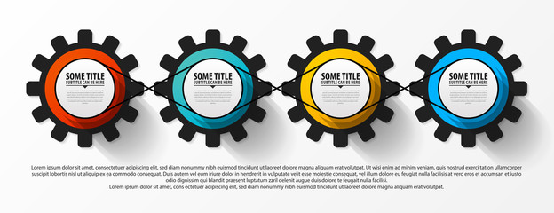 Infographic design template. Creative concept with 4 steps