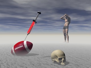 Effects of doping in sport - 3d rendering - obrazy, fototapety, plakaty