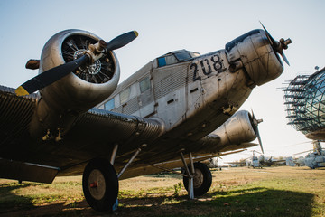 Naklejka na ściany i meble Old airplane Junkers Ju 52
