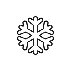snowflake - minimal line web icon. simple vector illustration. concept for infographic, website or app.